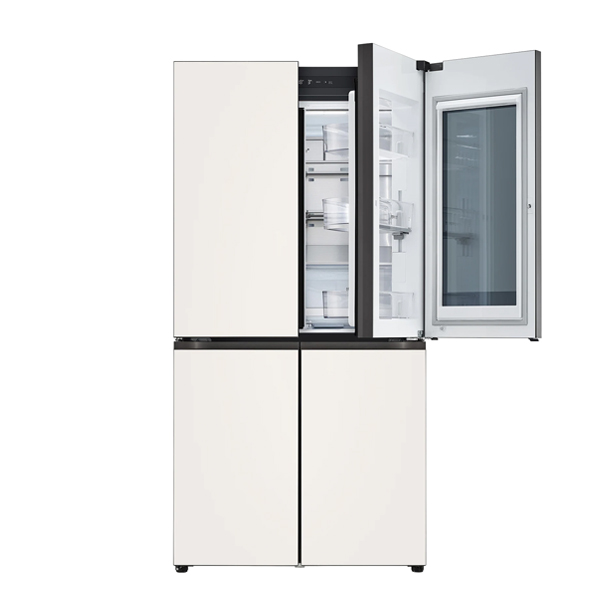 [LG] 디오스 노크온 오브제컬렉션 양문형냉장고 베이지베이지 870L