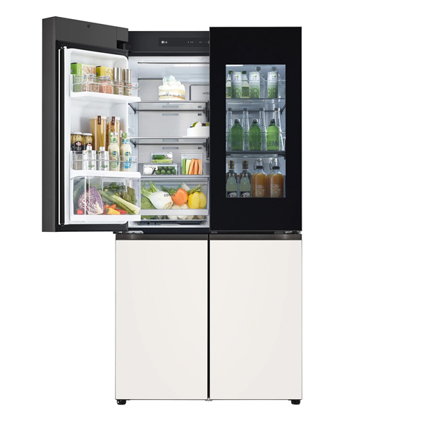 [LG] 디오스 노크온 오브제컬렉션 양문형냉장고 핑크베이지 870L