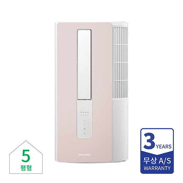 [삼성] 창문형 에어컨 5평 핑크