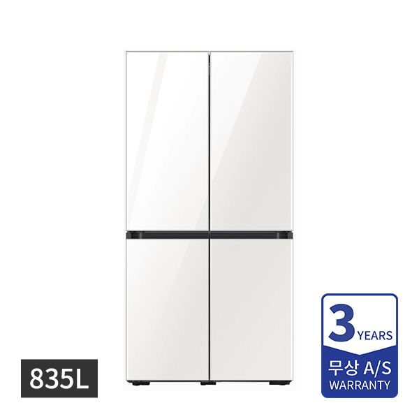 [삼성] 비스포크 냉장고 4도어 프리스탠딩 코타화이트 835L
