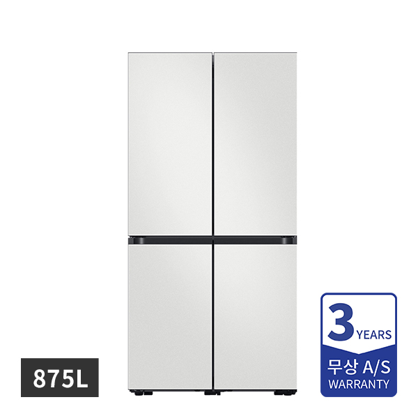 [할부] 삼성 냉장고 4도어 Bespoke 875L 코타 화이트