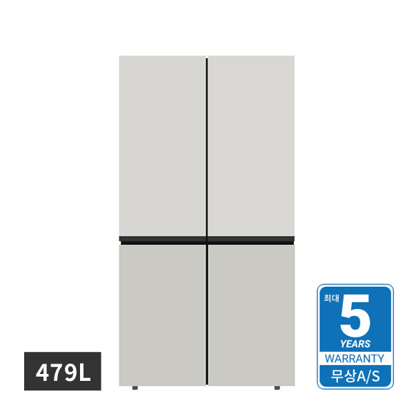 [할부] 위니아 상냉장 냉장고 479L 샤인베이지