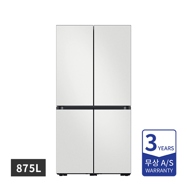 [할부]삼성 비스포크 냉장고 4도어 프리스탠딩 875L 코타화이트