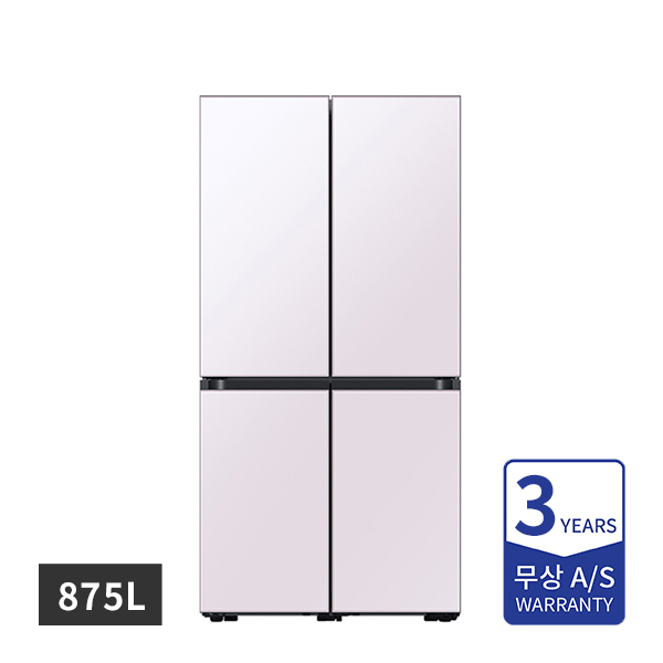 [할부]삼성 비스포크 냉장고 4도어 프리스탠딩 875L 쉬머 바이올렛