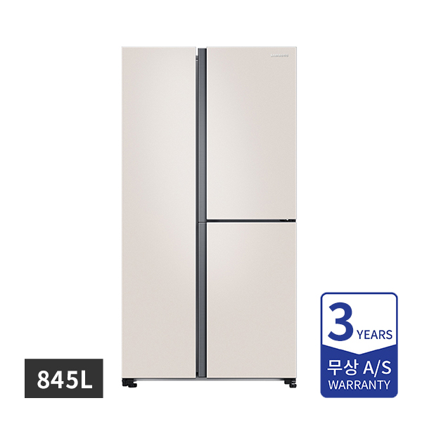 [할부] 삼성 3도어 양문형 냉장고 845 L(코타PCM베이지)
